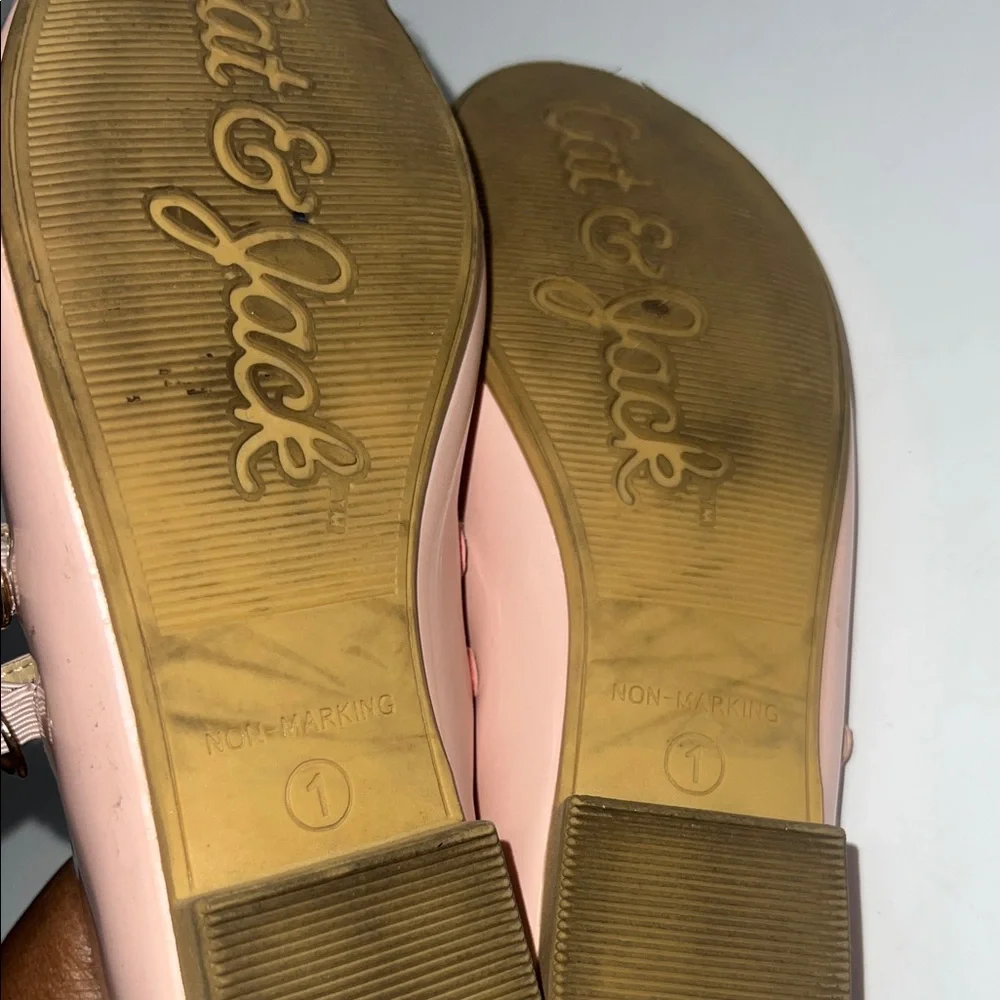 Cat & Jack Pink Double Strap Flats